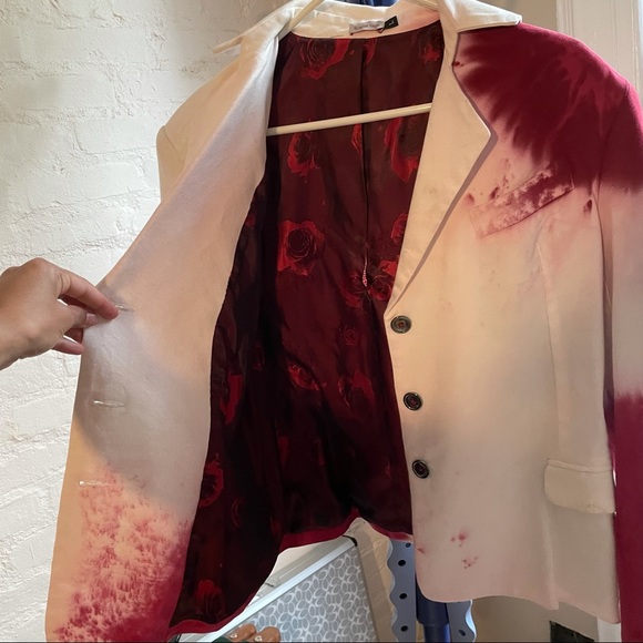 Hand Tie dyed vintage blazer jacket - Picture 6 of 16